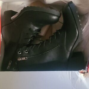 Sun + Stone Black Heeled Boots